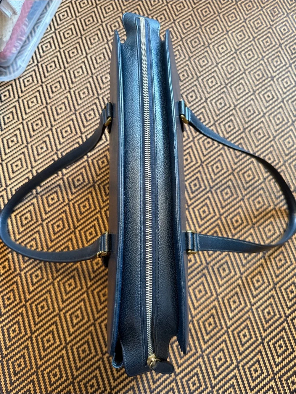 Vintage Coach Arcadia Tote laptop bag 4409 Navy Madison collection Italy